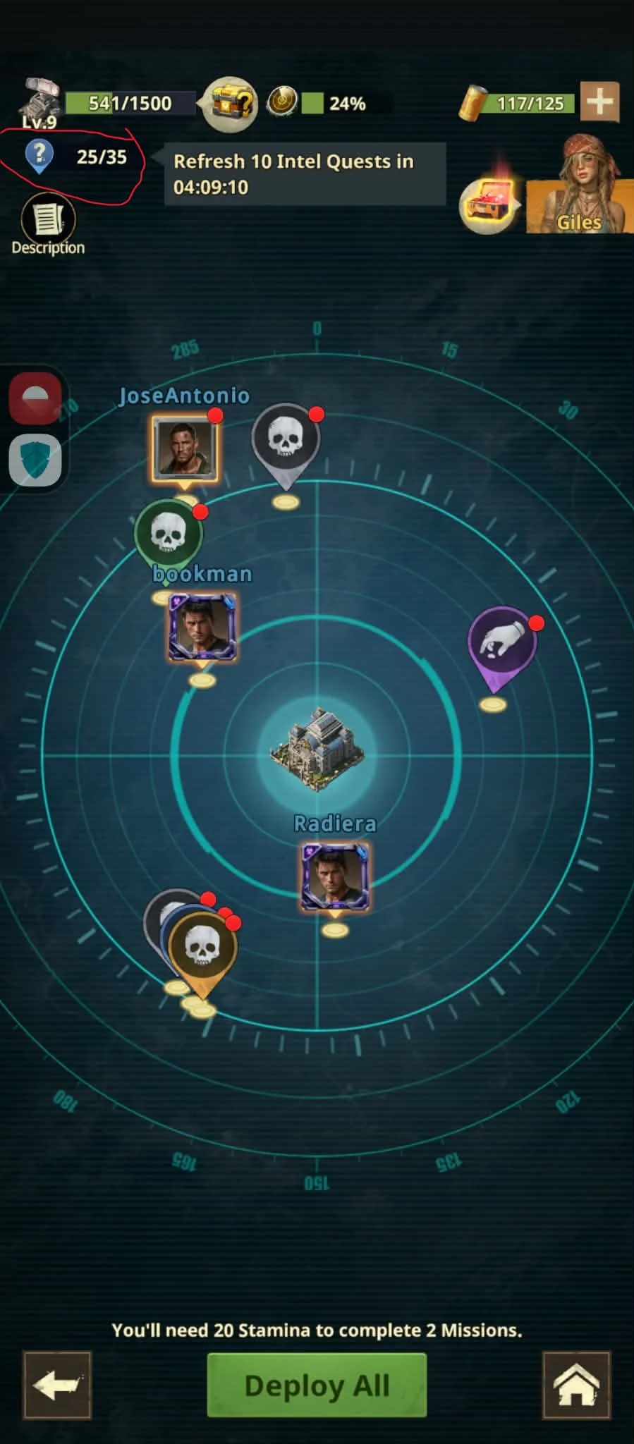 Radar storage count and six-hour refresh timer